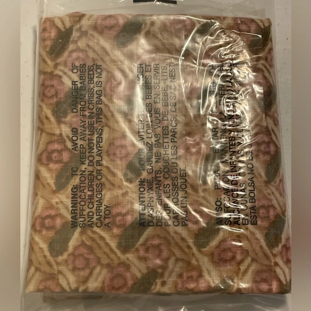 West Elm Pierce & Ward Floral Lattice Euro Sham Mahogany Rose Cottagecore